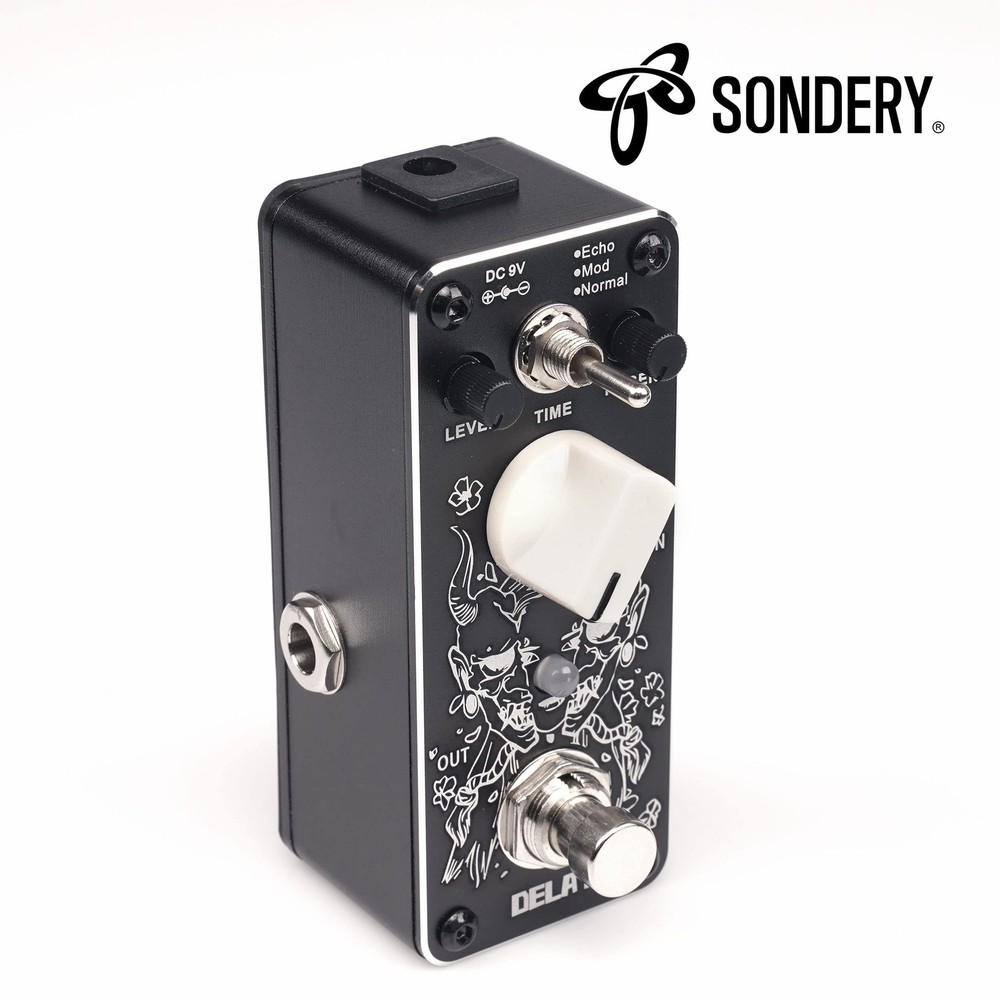 Sondery Digital Delay Pedal with 3 Effects - Echo Modulation Mini size,
