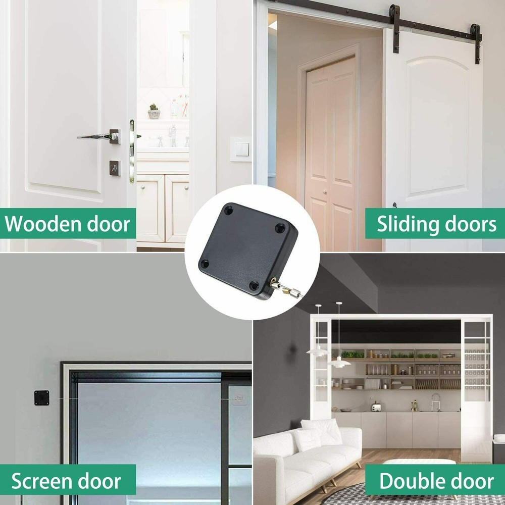 2Pcs Multifunctional Punch-Free With Drawstring Automatic Sensor Door Closer