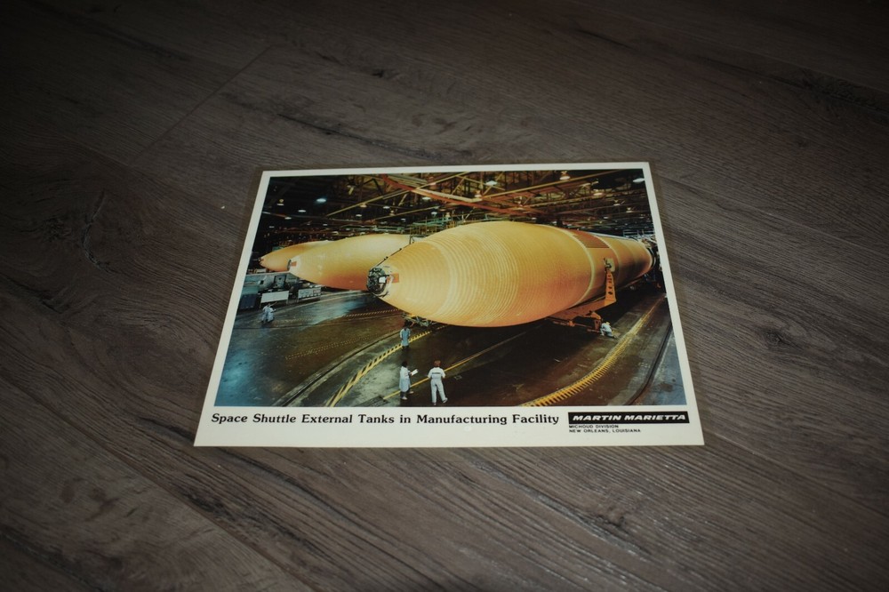 Space Shuttle solid rocket booster & external tank manufacturer press photos