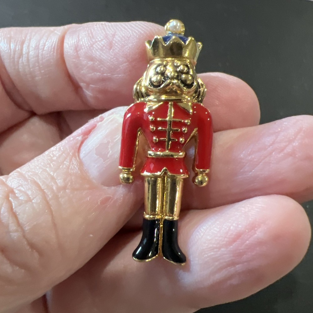 Vintage Nutcracker Christmas Pin