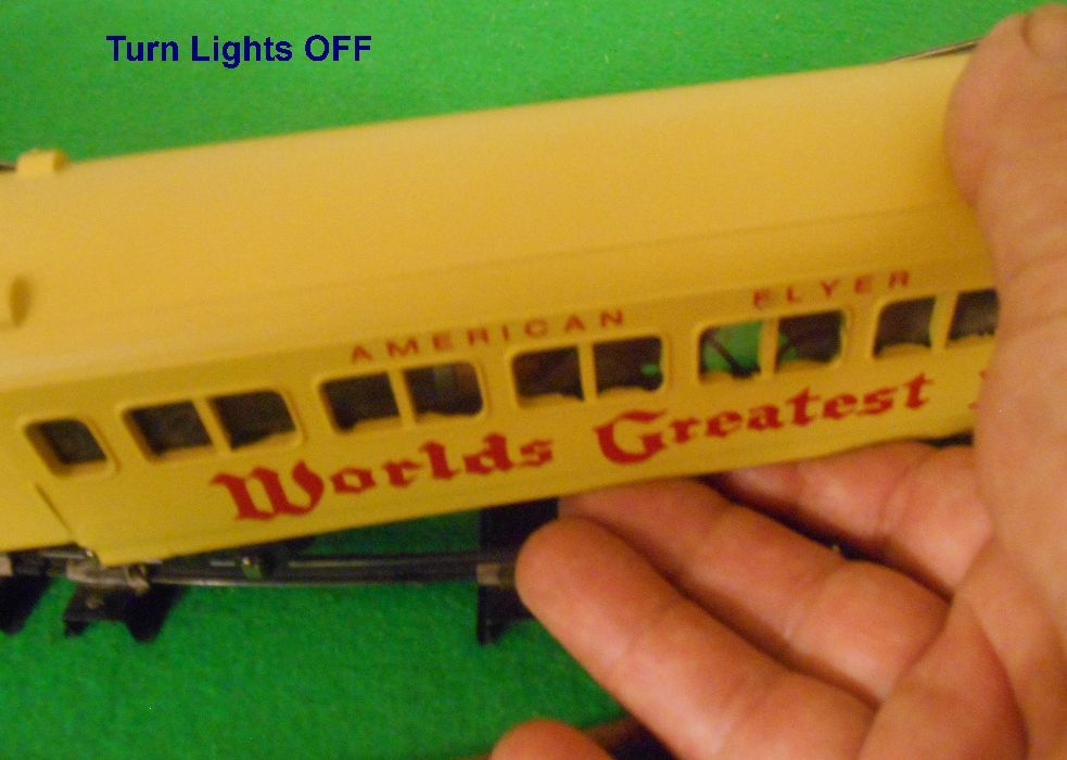 O Scale / S Scale Passenger Car LED Lighting KIT using On-board Battery & Switch