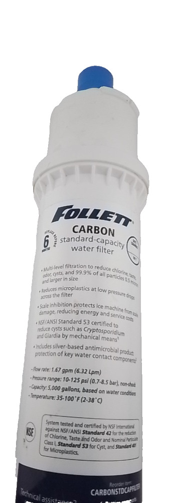 Follett CARBONSTDCAPFILTER Filter, Carbon, Standard Capacity