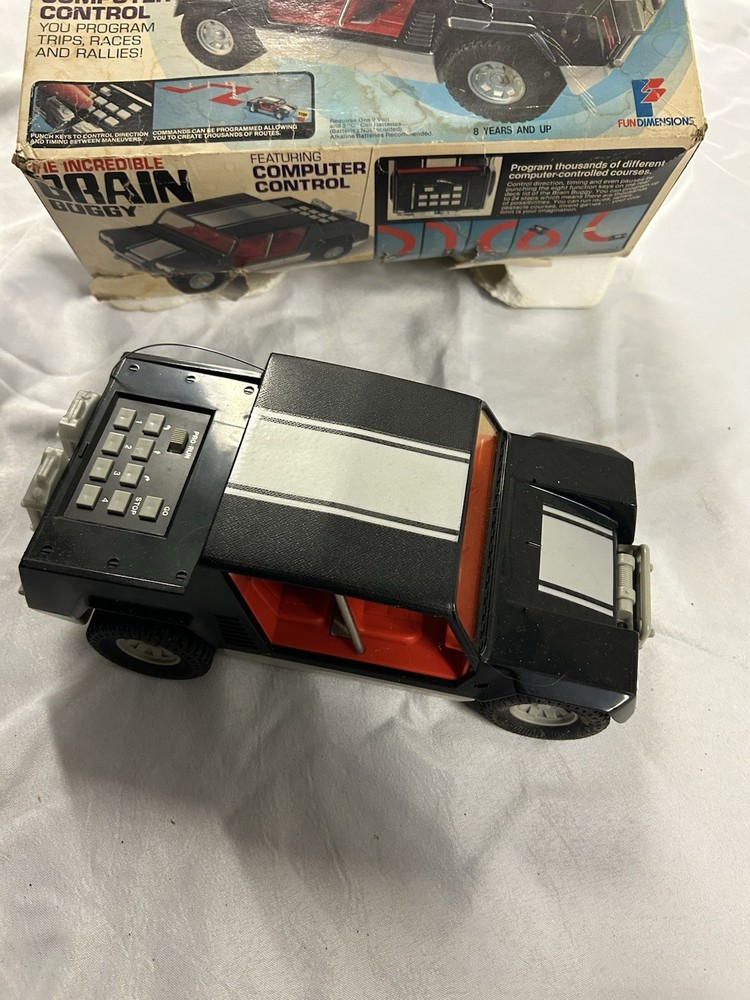 The Incredible Brain Buggy Computer Control Programmable Car 1979 In Box