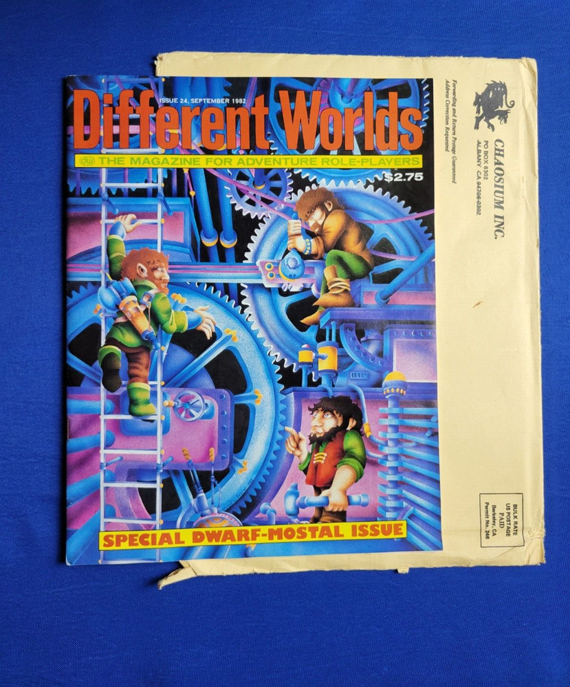 Different Worlds Magazine Issue #24 with Original Mailing Envelope