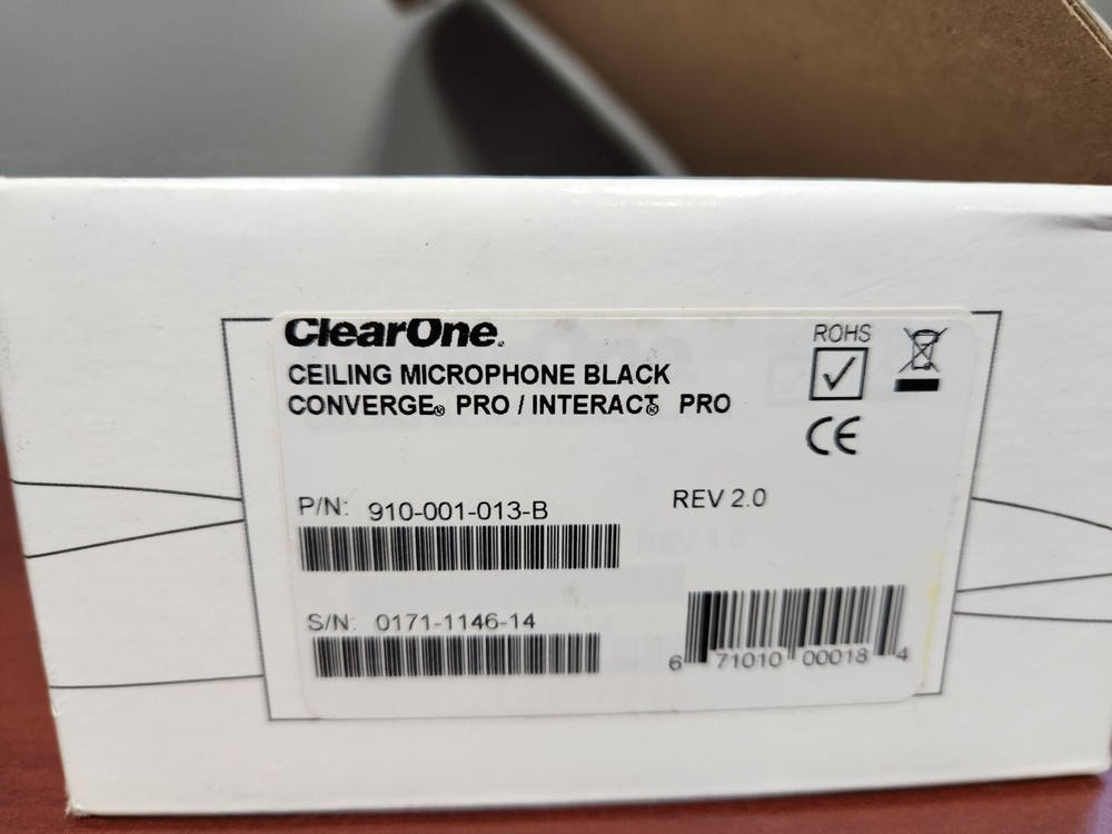 ClearOne Ceiling Microphone Array Black Converge / Interact Pro | 910-001-013-B
