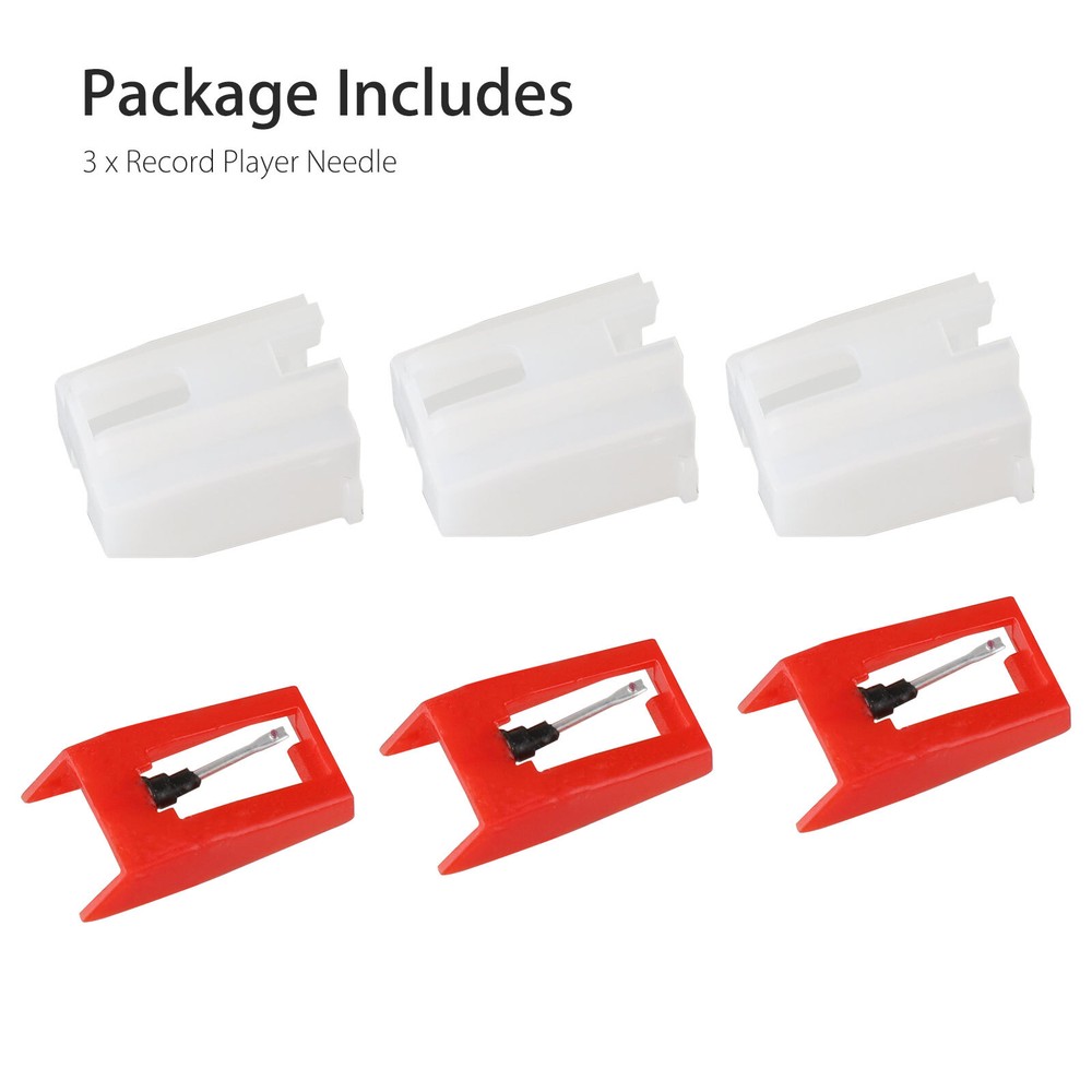 3Pcs Record Player Needle Turntable Stylus Replacement for Crosley Phonograph