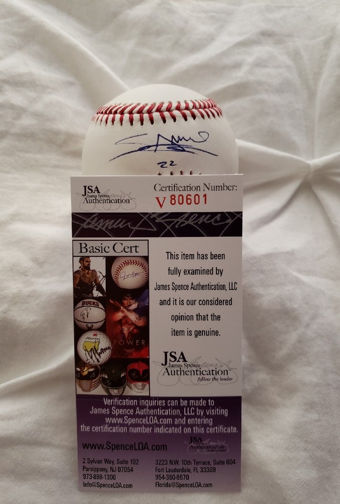 Miguel Sano Signed OMLB in person JSA CERTIFIED