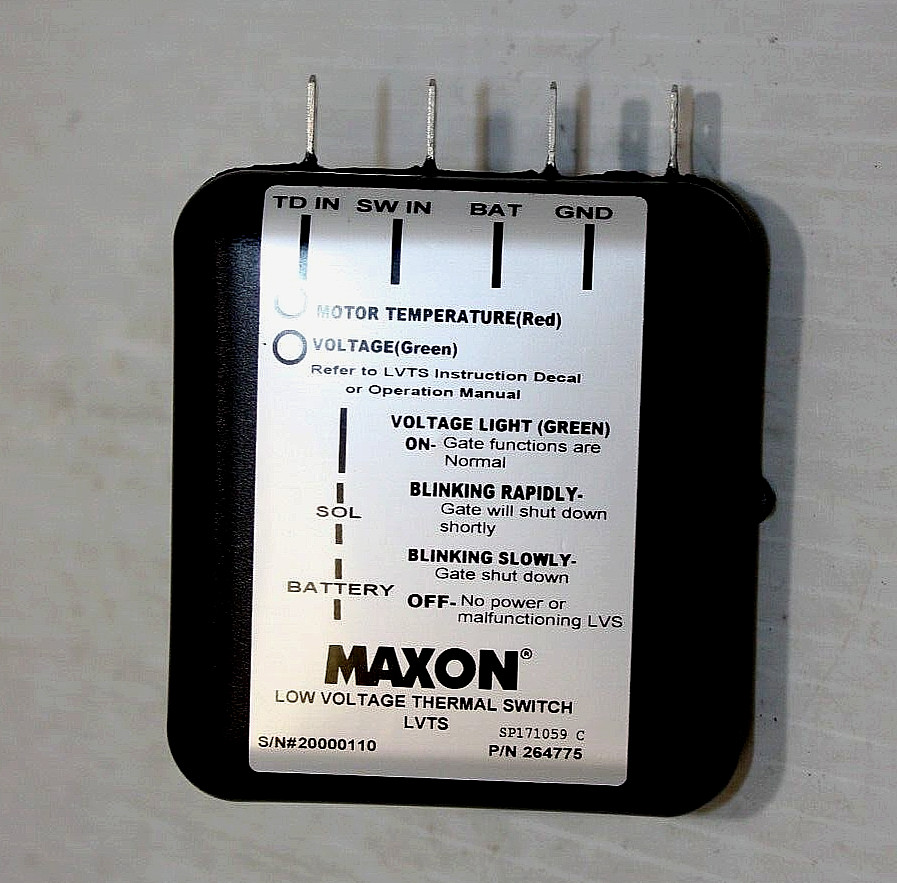 Maxon 905291-01 Low Voltage Thermal Switch, GPT, OEM