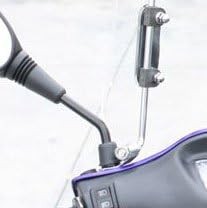 Scooter Windshield 3mm Clear Plastic Acrylic with Hardware