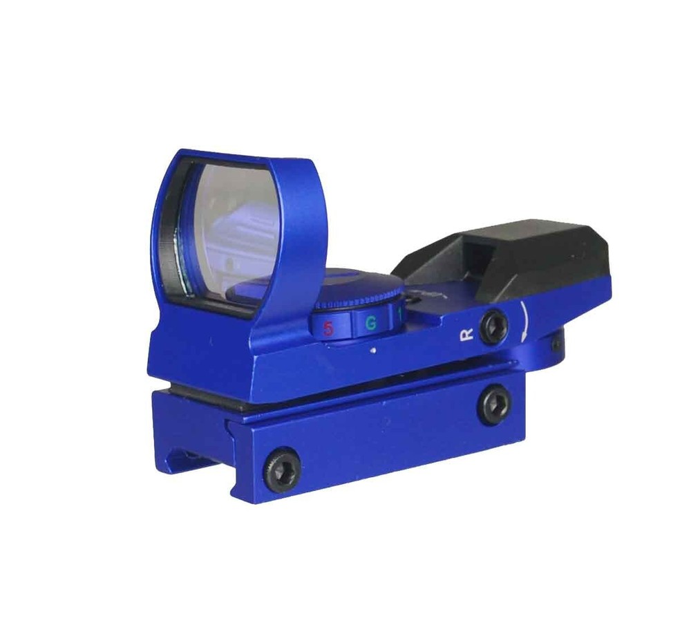 New Reflex Red and Green Adjustable Dot Sight Anodized Blue Finish