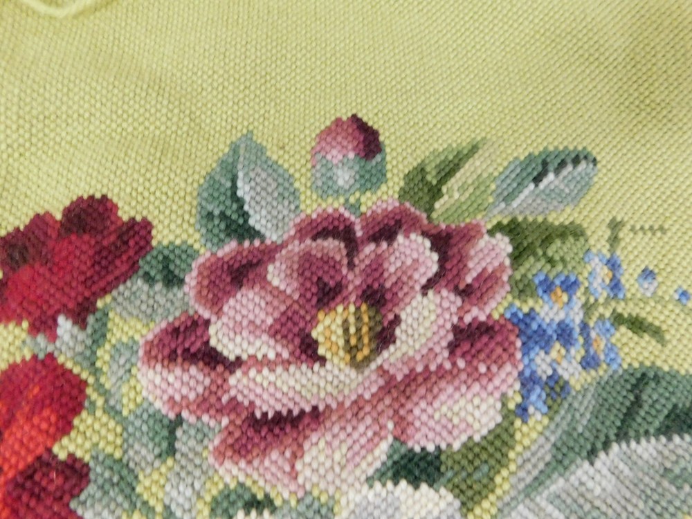 Vintage Bucilla Needlework on Burlap