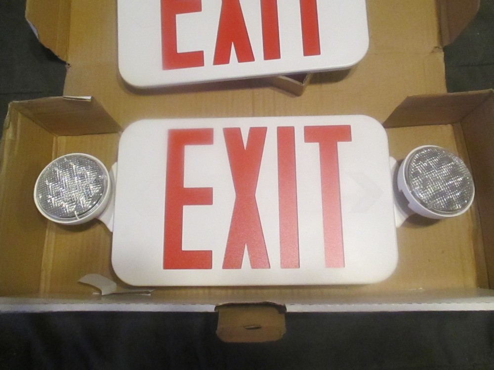 Emergi-Lite ELXN400R-2LEDR Plastic LED Combo Exit Sign