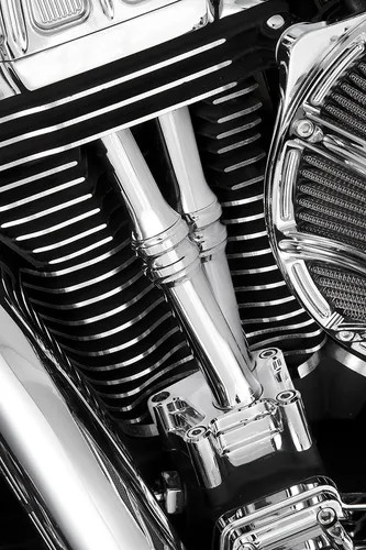 AN 10g Lower Pushrod Covers Kit Chrome Harley Softail Springer 08