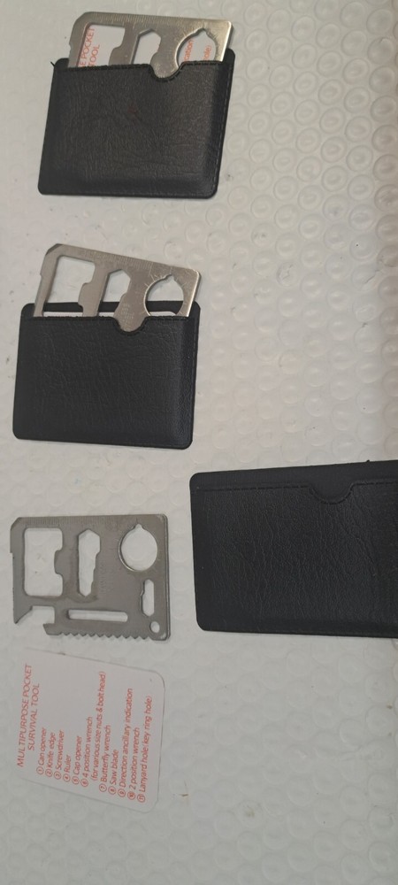 Wallet / Credit Card Multi Tools - Lot of 5 -