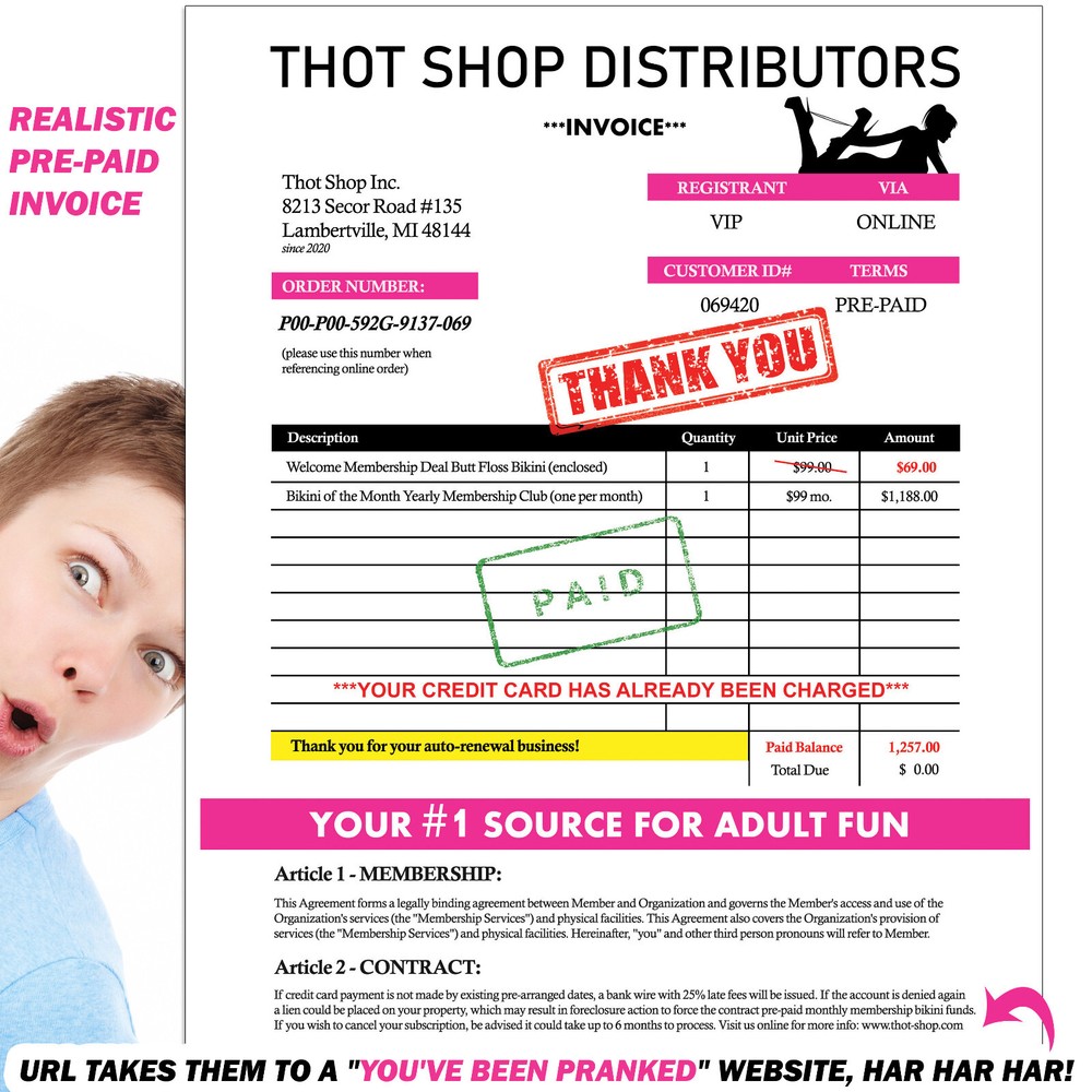 Butt Floss Bikini Joke Packet Prank Mail Sent Anonymously!