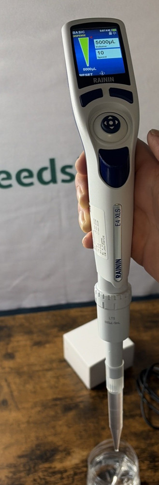 RAININ E4-5000XLS E4 ELECTRONIC PIPETTE LTS L-5000 uL 17012312 LTS XLS