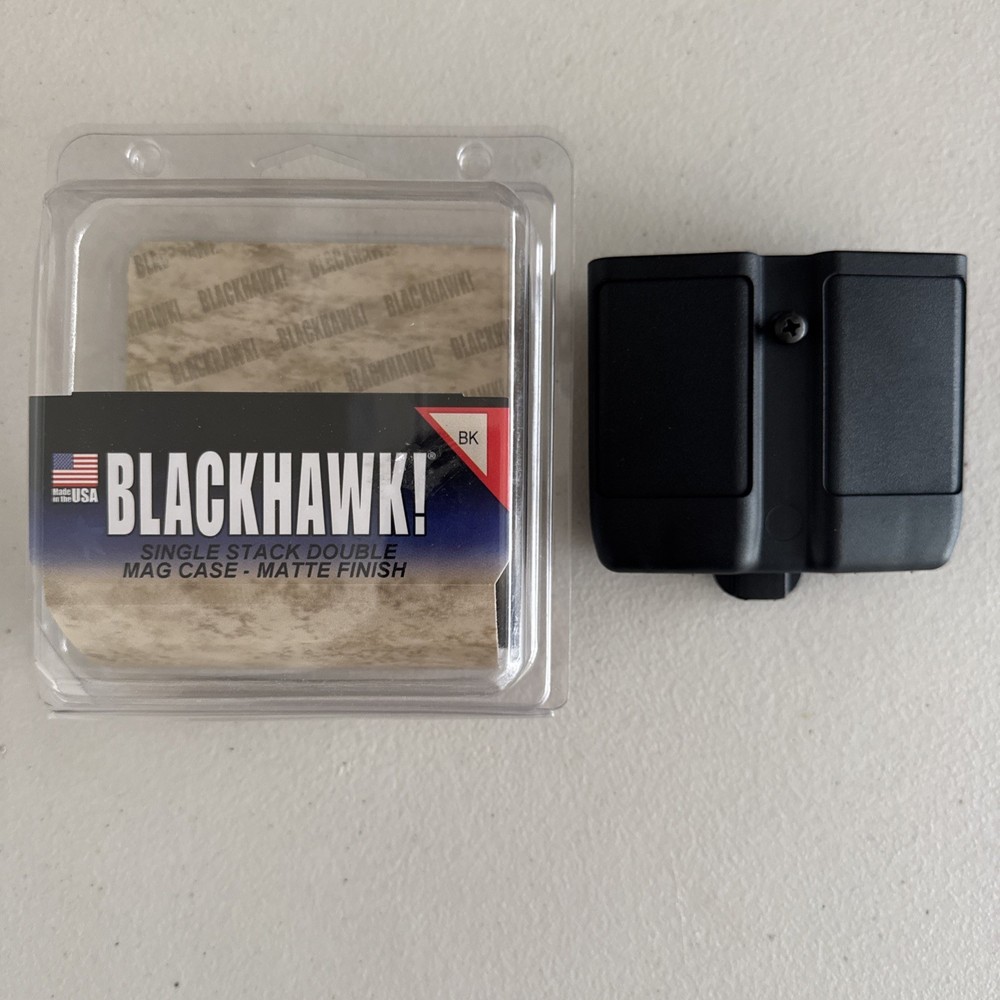 Blackhawk Single Stack Double Mag Case Matte Finish Magazine Carrier Holster