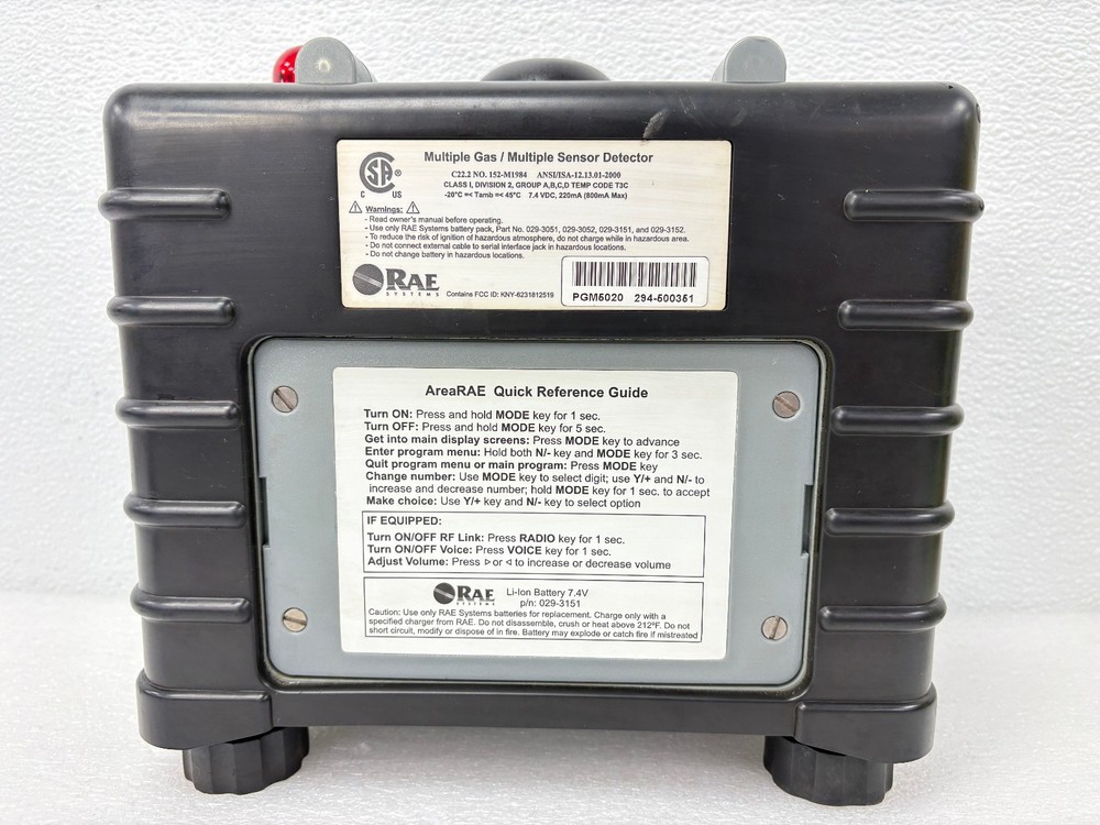 Pre Owned | Rae AreaRAE PGM-5020-Multiple Gas / Multiple Sensor Only - Black
