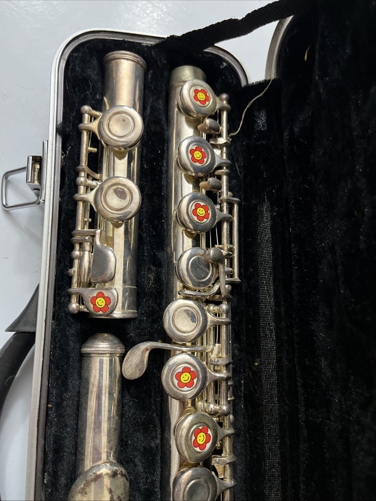 Merano Silver Finish Student Flute With Hard Case