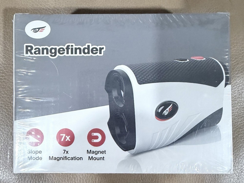 Slope Golf Rangefinder - 1200 Yards, Vibration Lock, 7X Magnification