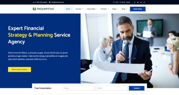 Premium Wordpress Elementor Template Kit Bundle | Finance & Law Firm theme
