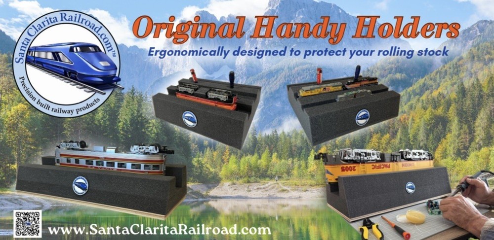 O Scale “Pro Handy Holder” With Wood Base .