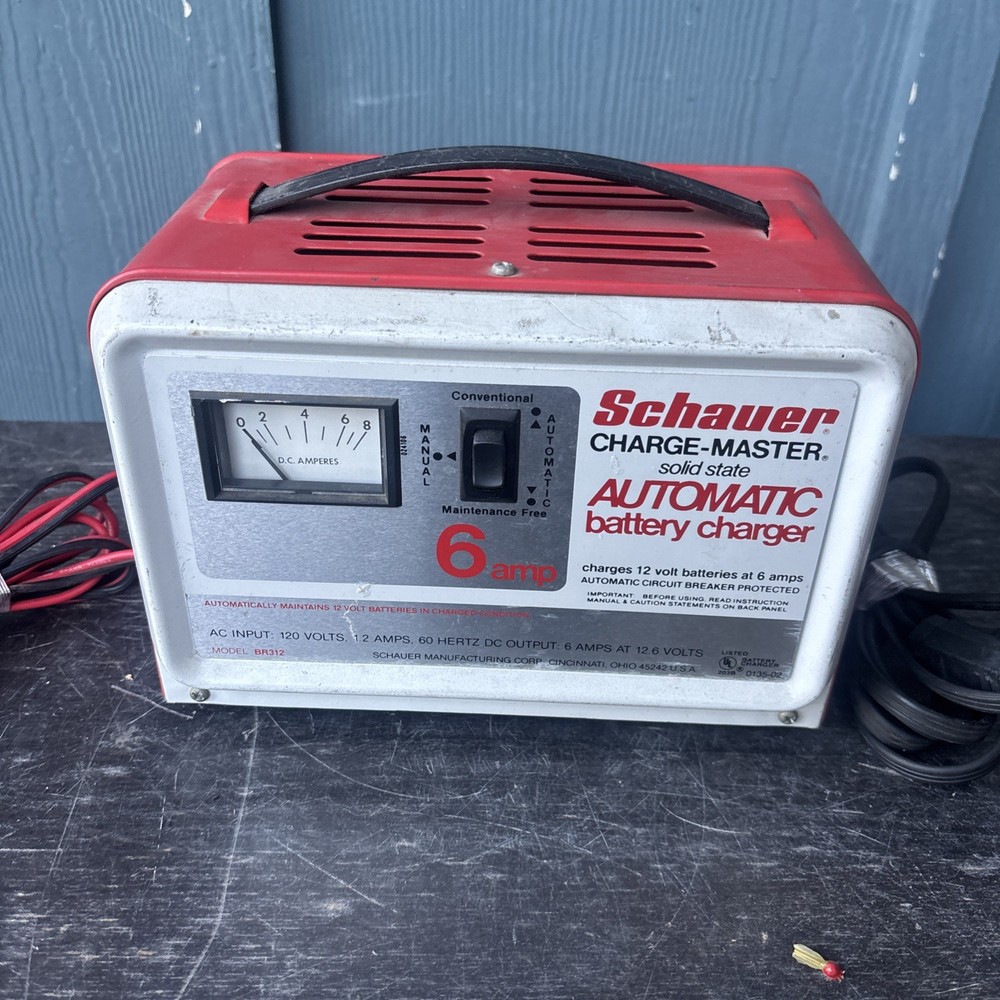 Schauer Automatic Battery Charger Model 0135-02 – 12 volt 6 Amp As Is Untested