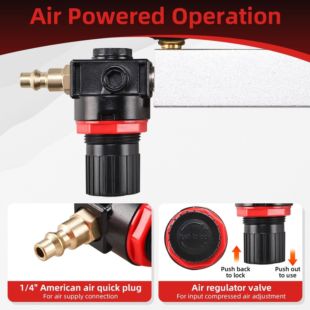 Engine Compression Diagnosis Tester Cylinder Leak Down Tester Tool w Dual Gauges