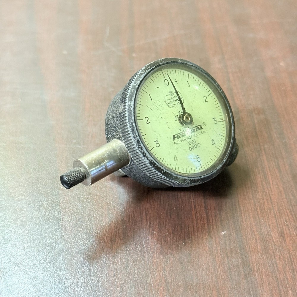 Federal .0001" Dial Indicator Comparative +/- No. B21 Made In USA