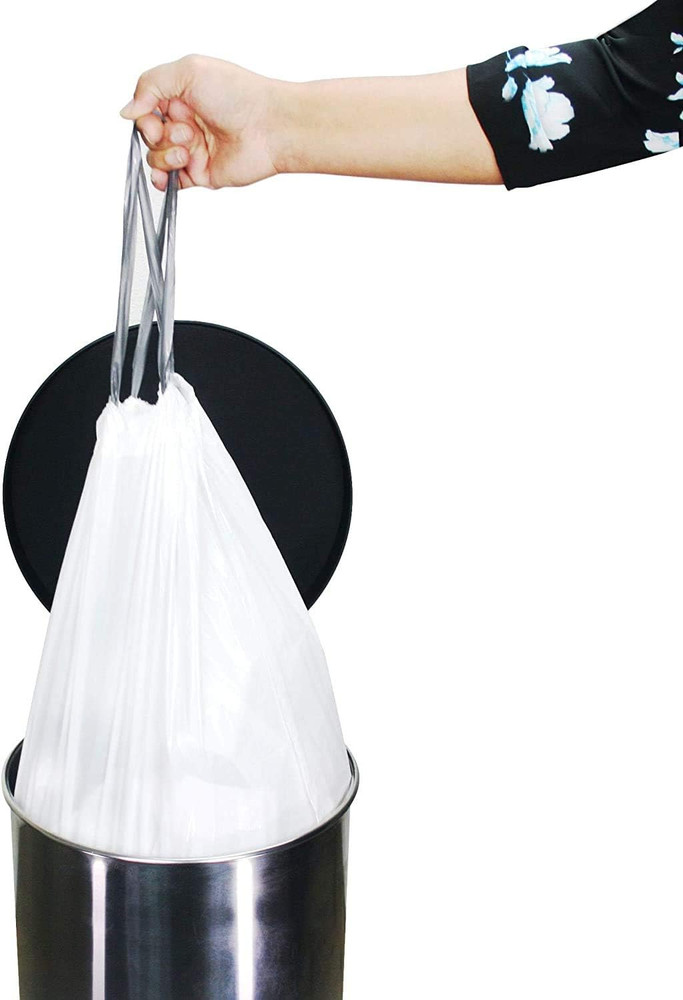 Compatible with Simplehuman Code P - Durable Custom Fit Plastic White Trash Bags