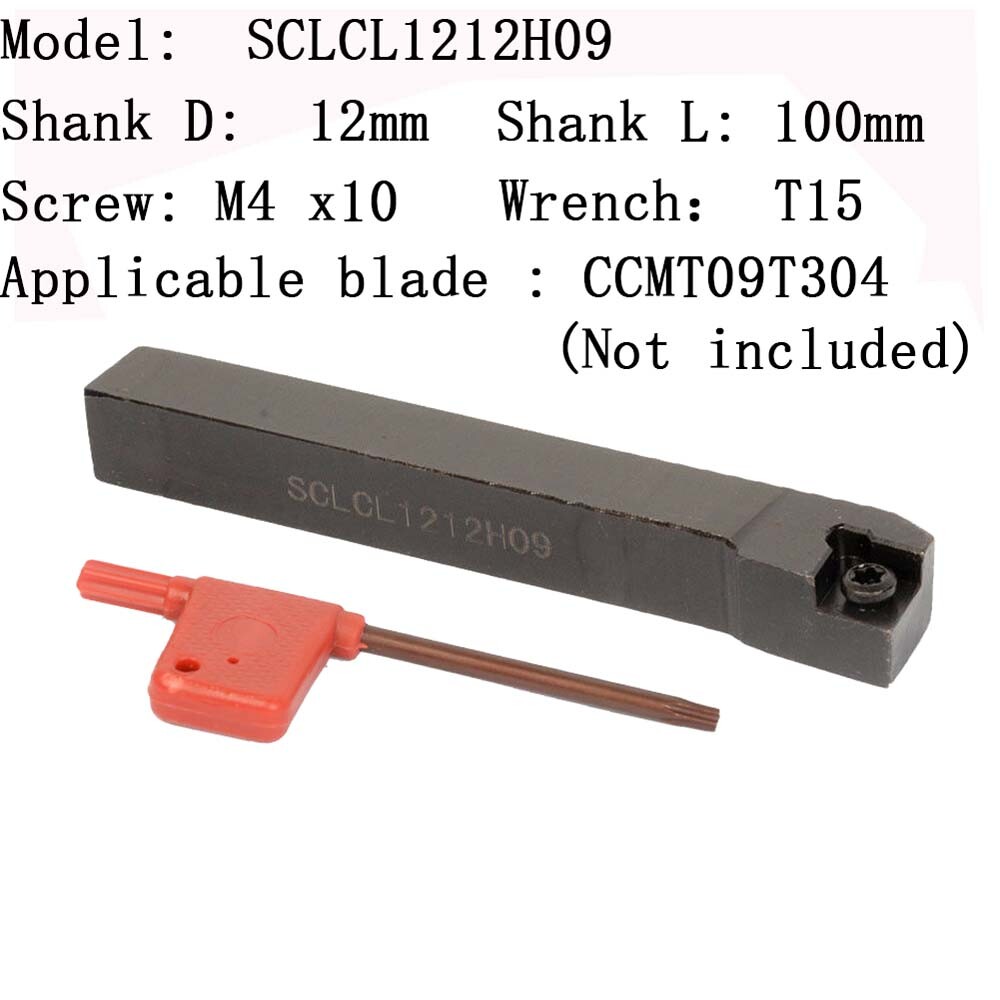 SCLCL 1212H09 CNC Lathe External Turning Tool Holder For CCMT09T304 inserts