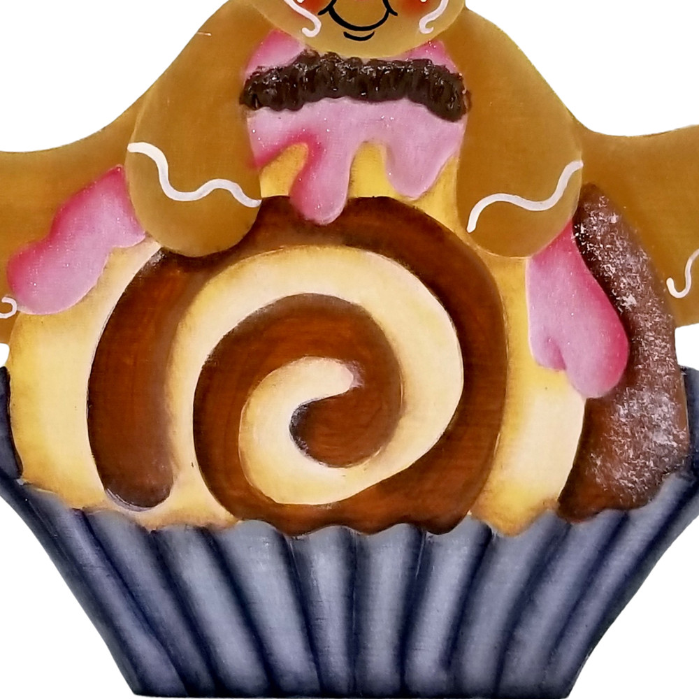 HP Gingerbread with Cinnamon Roll Fridge Magnet, ByBrendasHand