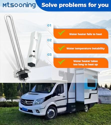 520900 RV Electric Hot Water Heater Element with Wrench Socket Replacement