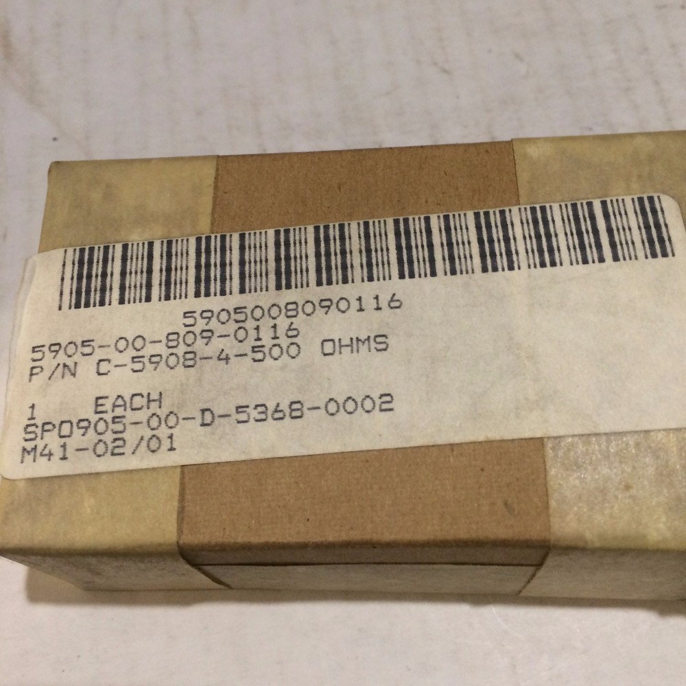 SENSOR SYSTEMS VARIABLE SYSTEMS # C-5908-4-500-OHMS NSN: 5905-00-809-0116