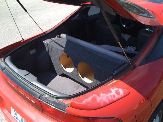 95-99 Mitsubishi Eclipse Custom Sub Enclosure Subwoofer Speaker Box (2 10")