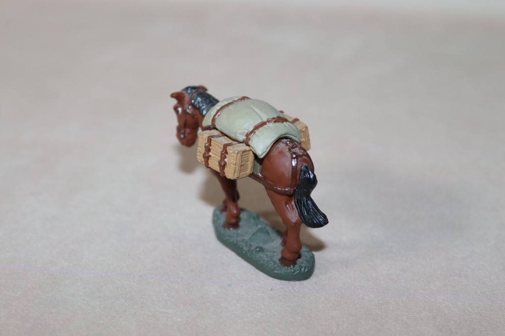 Lead Military Pack Horse Figure ~ Modern