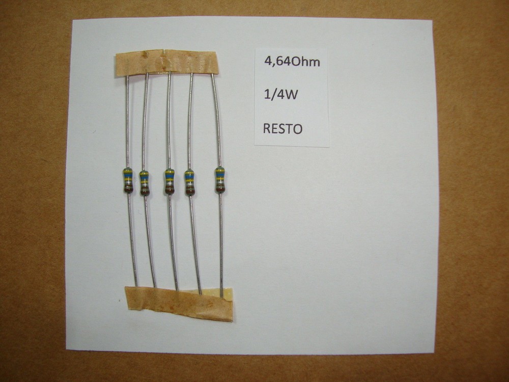 RESISTOR. 1/4W 4R64 4.64Ohm 2% *8 PC* NEW