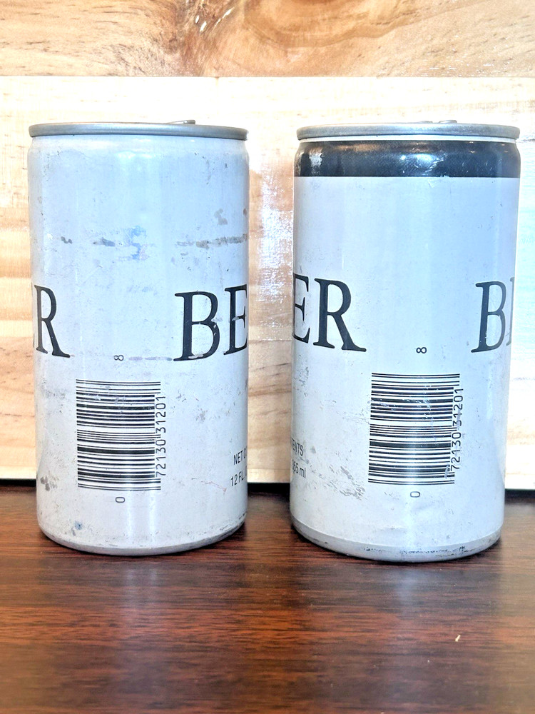 Generic BEER Cans 2-Pack! Circa Early 1980’s!