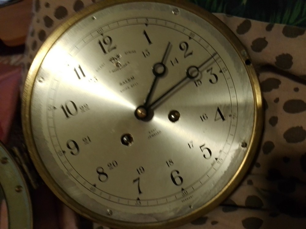 Salim brass maritime clock
