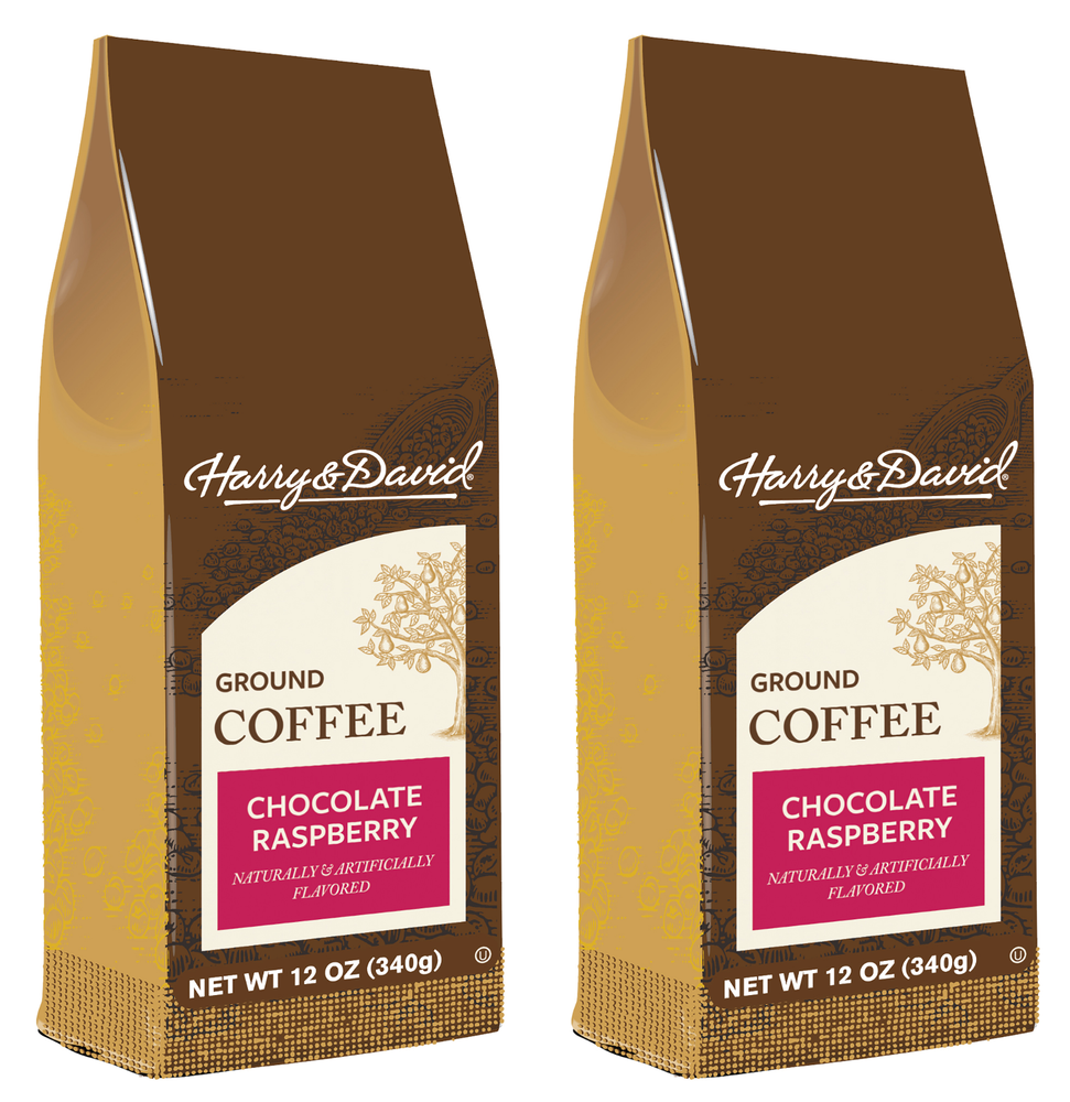 Harry & David, Chocolate Raspberry Ground Coffee, 2/12 oz bags