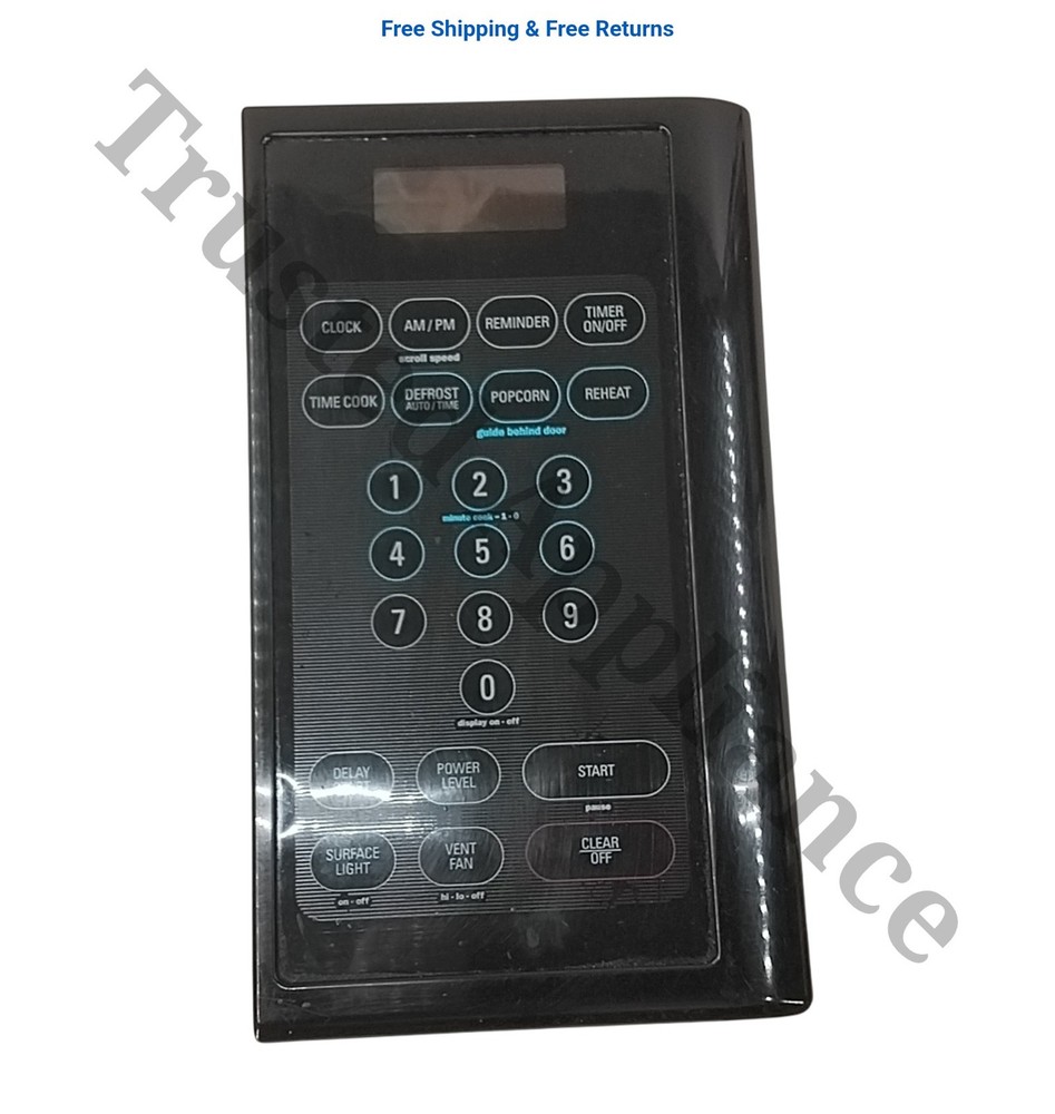 GE Microwave Control Panel Console WB07X10552 BLACK