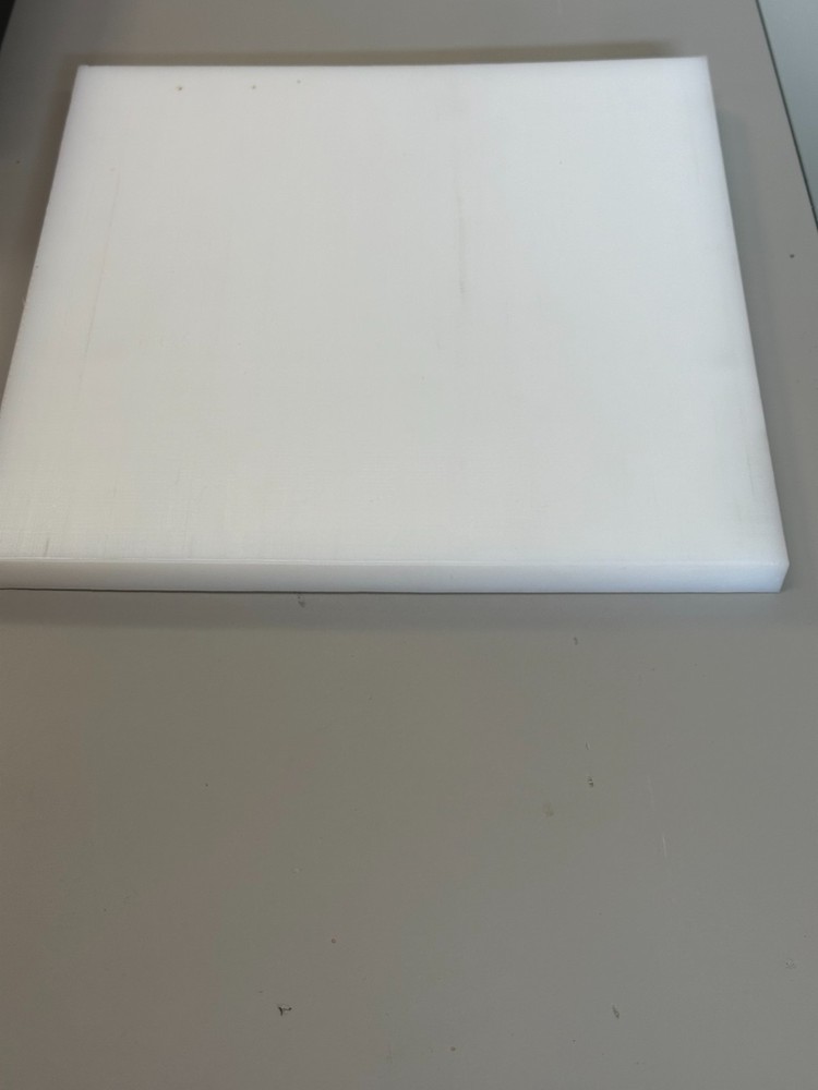 UHMW Polyethylene Plastic Sheets - 12"x36"x1" Thick - Natural White