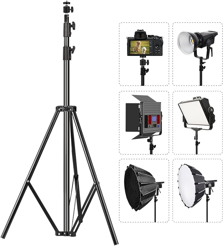 Professional Adjustable Light Stand 2.8m - Perfect for Studio & On-Site Use