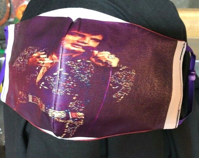 ***Elvis Sings*** REVERSIBLE Cotton Face mask (handmade)