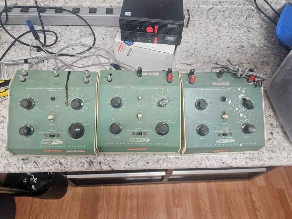 3x Vintage Retro Heath Built Voltage Reference Source EUW-16A Heathkit Powers!