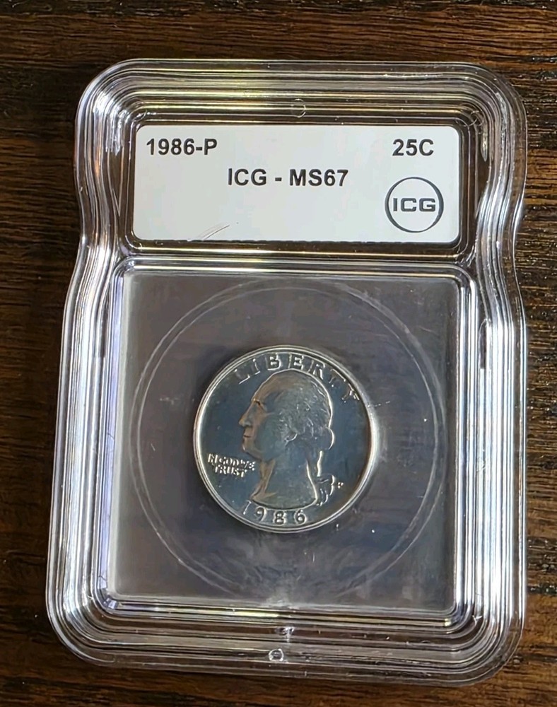 1986-P Washington Quarter MS67 ICG