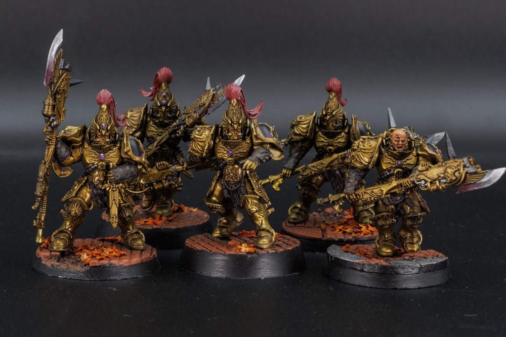 Horus Heresy Custodes Army Well Painted