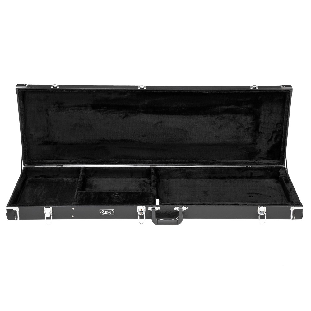 Hard Case Flat Black Grade Electric Guitar Square