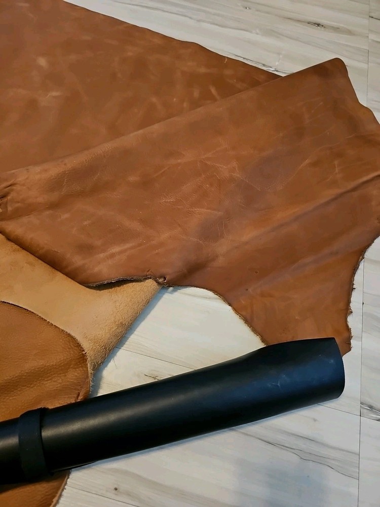 4-5oz SADDLE COGNAC BROWN PULL-UP LEATHER FULL GRAIN SQUARE PANEL,SHEET,12x12x24
