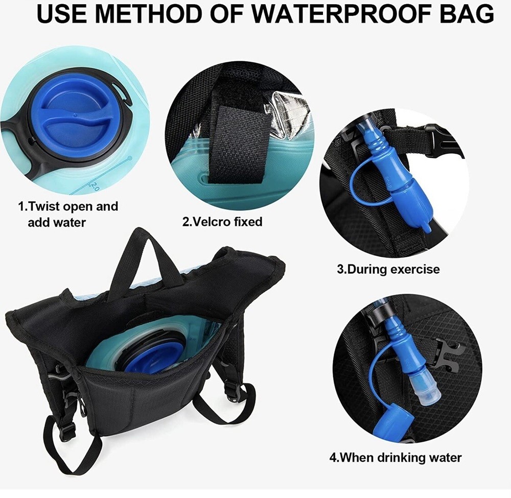 Hydration Backpack with 2L Water Bladder, Lightweight Insulation Water Backpack